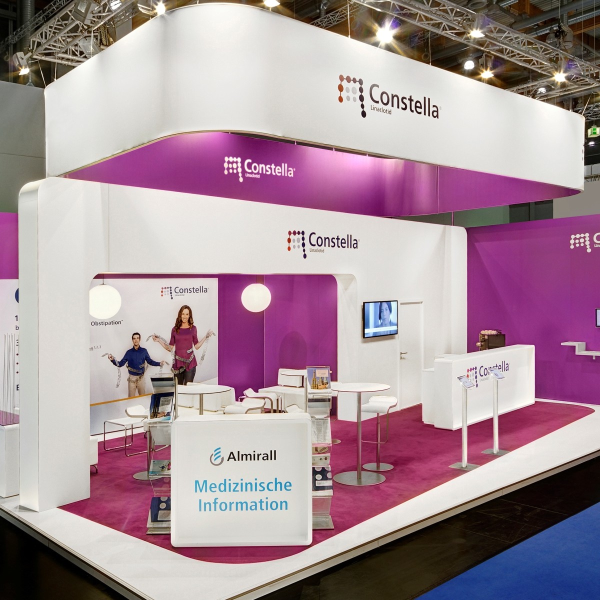 Almirall DGVS Messestand von Blickfang Messebau Almirall DGVS Messestand von Blickfang Messebau