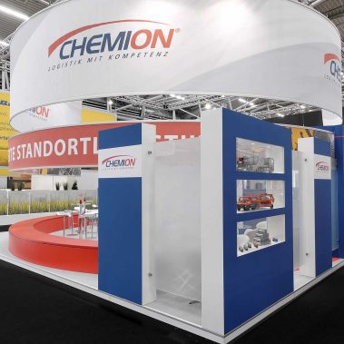Chemion Messestand Außenansicht