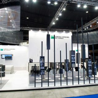 Messestand: cortal consors - Messe: Invest - Messestandort: Stuttgart - Standfläche: 126m² - Standtyp: Kopfstand