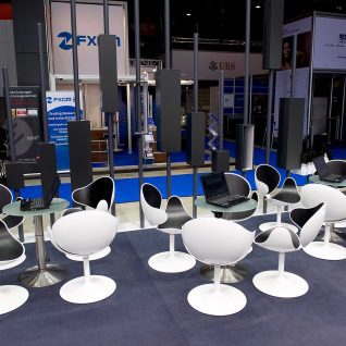 Messestand: cortal consors - Messe: Invest - Messestandort: Stuttgart - Standfläche: 126m² - Standtyp: Kopfstand