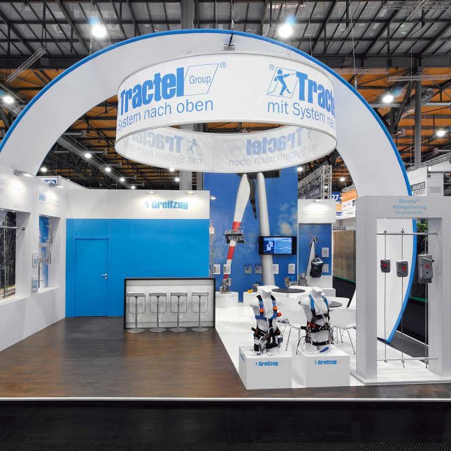 Tractel Greifzug Messetand
