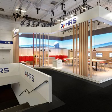 Messestand: HRS GmbH - Messe: ITB - Messestandort: Berlin - Standfläche: 180m² - Standtyp: Eckstand