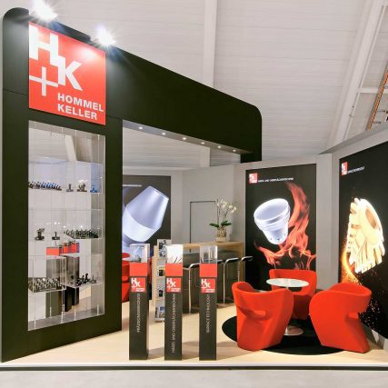 Hommel Keller Messestand von Blickfang Messebau