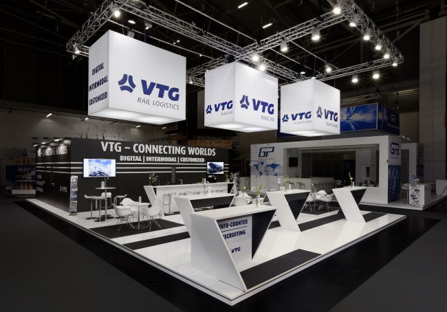 Messestand VTG Transport