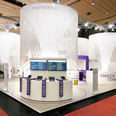 Monster.de Messestand auf der CeBit in Hannover