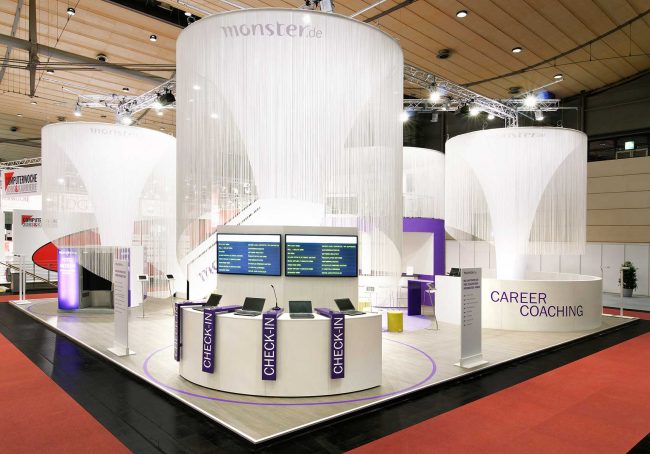 Monster.de Messestand auf der CeBit in Hannover