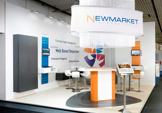 NEWMARKET Messestand von Blickfang Messebau
