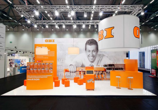 OBI Messestand