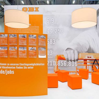 OBI Messestand auf dem Absolventenkongress in Köln