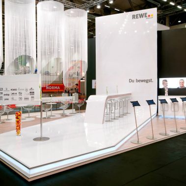 Messestand: REWE Group - Messe: Absolventenkongress - Messestandort: Köln - Standtyp: Kopfstand
