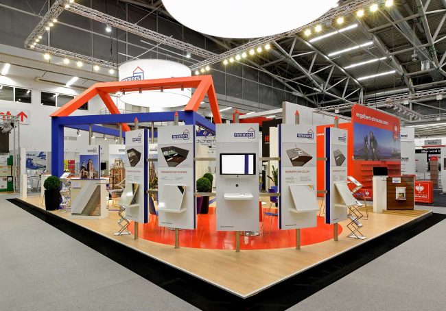 REMMERS Messestand von Blickfang Messebau auf der Bau in München