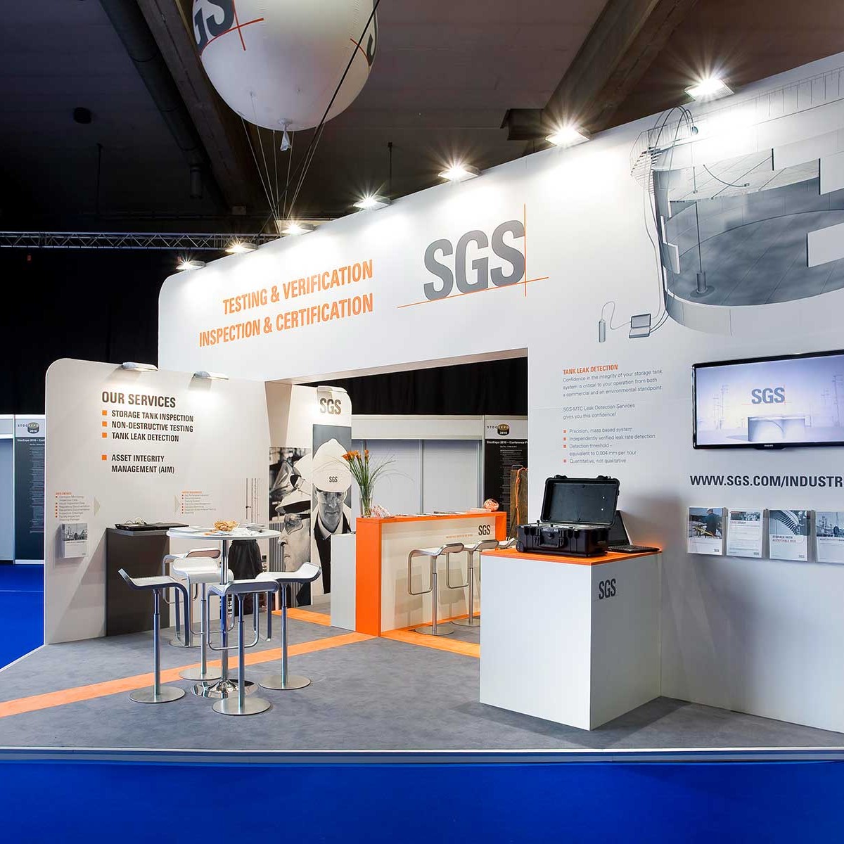 SGS Messestand SGS Messestand auf der StocExpo in Antwerpen