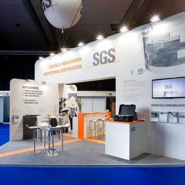 SGS Messestand auf der StocExpo in Antwerpen