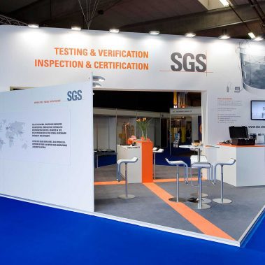 SGS Messestand auf der StocExpo in Antwerpen