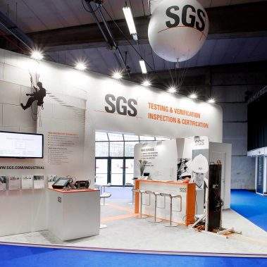 SGS Messestand auf der StocExpo in Antwerpen