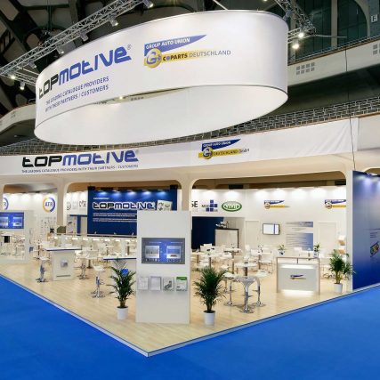 TOPMOTIVE Messestand von Blickfang Messebau