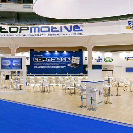 TOPMOTIVE Messestand von Blickfang Messebau