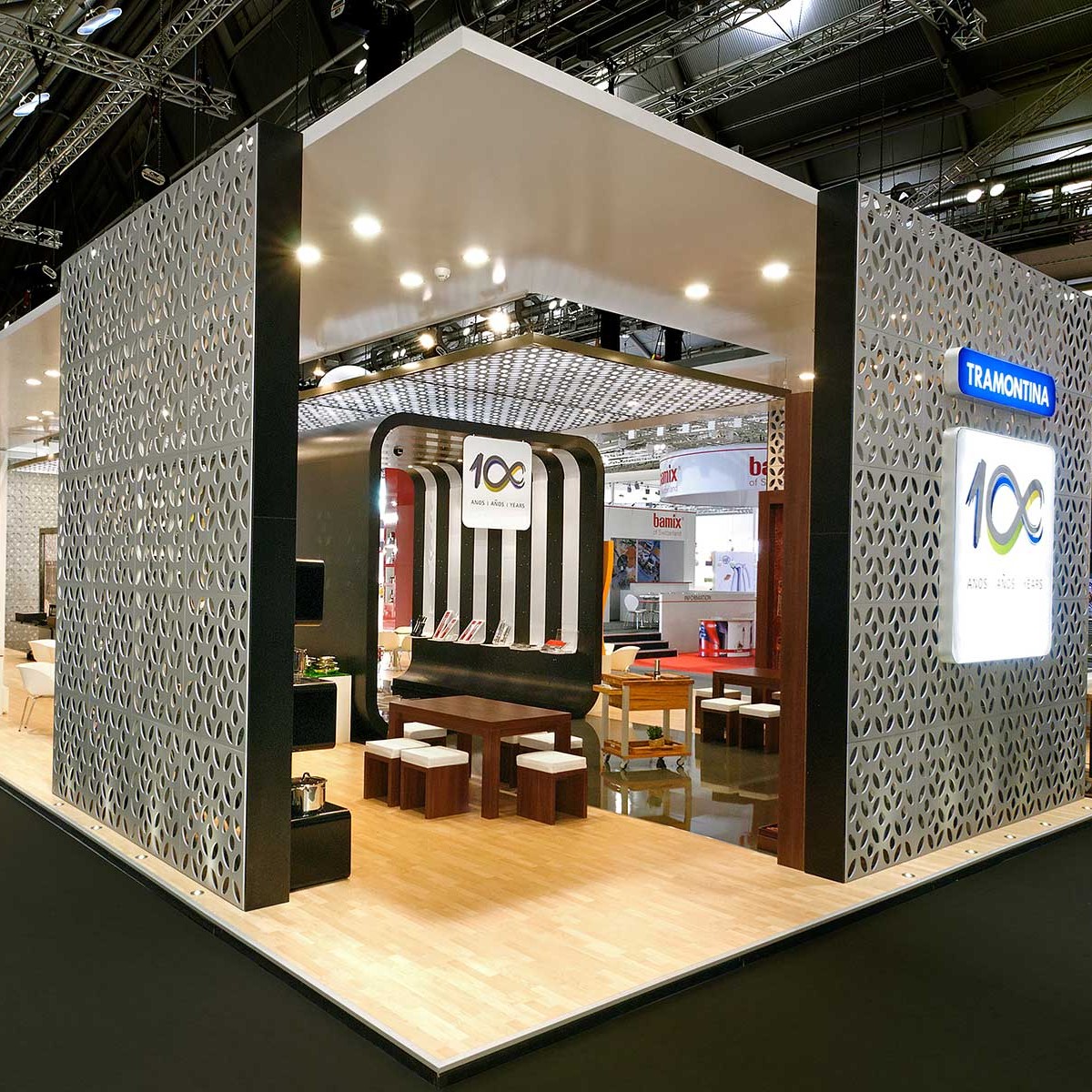 TRAMONTINA Messestand Messestand: Tramontina Germany GmbH - Messe: Ambiente - Messestandort: Frankfurt - Standfläche: 253m² - Standtyp: Kopfstand