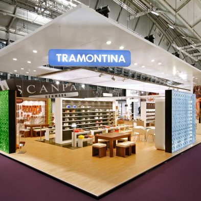 Messestand: Tramontina Germany GmbH - Messe: Ambiente - Messestandort: Frankfurt - Standfläche: 253m² - Standtyp: Kopfstand