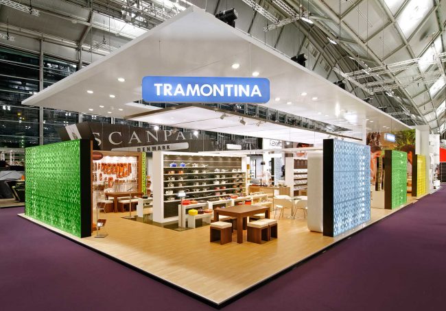 Messestand: Tramontina Germany GmbH - Messe: Ambiente - Messestandort: Frankfurt - Standfläche: 253m² - Standtyp: Kopfstand