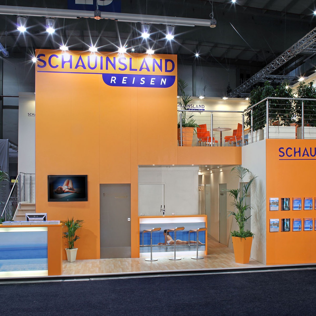 SchauinsLand Messestand in Berlin von Blickfang Messebau SchauinsLand Messestand in Berlin von Blickfang Messebau - Frontalansicht
