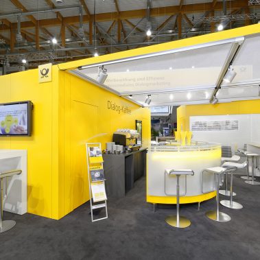 Messestand: Deutsche Post AG - Messe: CO-REACH - Messestandort: Nürnberg - Standfläche: 80m² - Standtyp: Inselstand