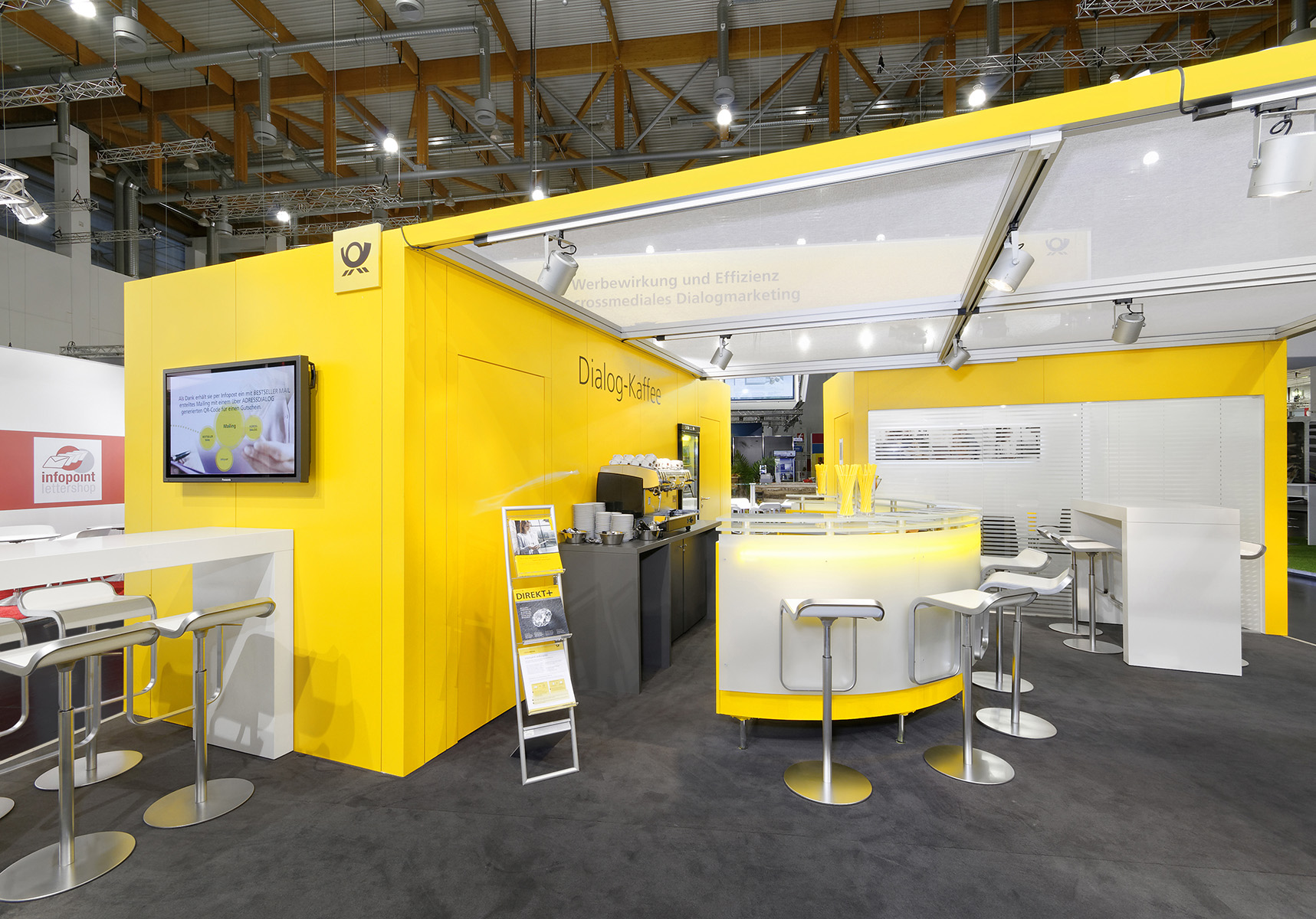 Messestand: Deutsche Post AG - Messe: CO-REACH - Messestandort: Nürnberg - Standfläche: 80m² - Standtyp: Inselstand
