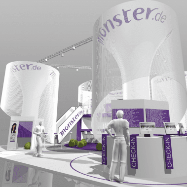 Monster.de Messestand auf der CeBit in Hannover