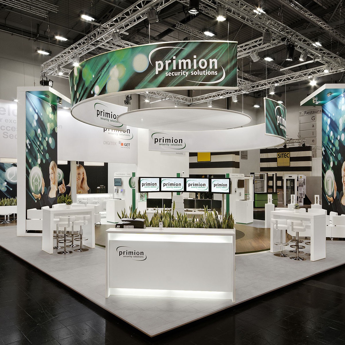 Primion Security Messestand in Essen von Blickfang Messebau Primion Security Messestand in Essen von Blickfang Messebau