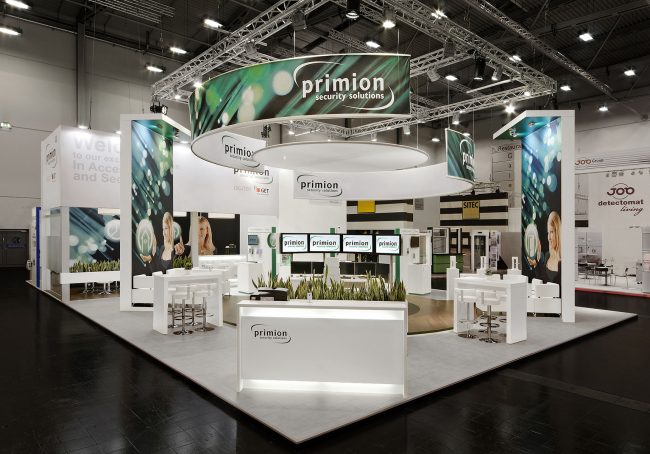 Primion Security Messestand in Essen von Blickfang Messebau