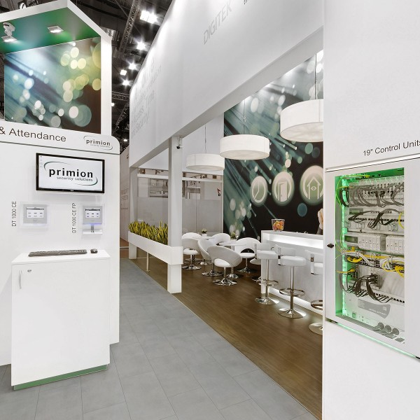 Primion Security Essen Messestand von Blickfang Messebau 3
