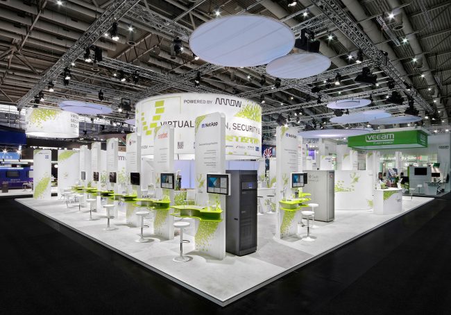 Messestand: Arrow Electronics, Inc. - Messe: CeBit - Messestandort: Hannover - Standfläche: 440m² - Standtyp: Inselstand