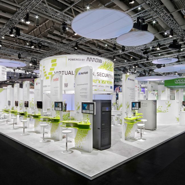 Messestand: Arrow Electronics, Inc. - Messe: CeBit - Messestandort: Hannover - Standfläche: 440m² - Standtyp: Inselstand