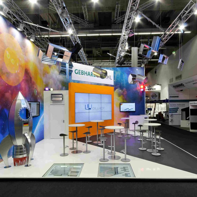 Messestand: Gebhardt Stahl GmbH - Messe: ISH - Messestandort: Frankfurt - Standtyp: Eckstand - Standfläche: 63m²