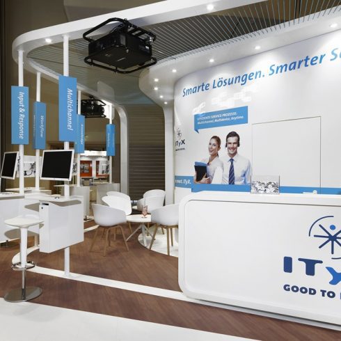 Messestand: ITyX Solutions AG - Messe: CCW - Messestandort: Berlin - 36m² - Kopfstand