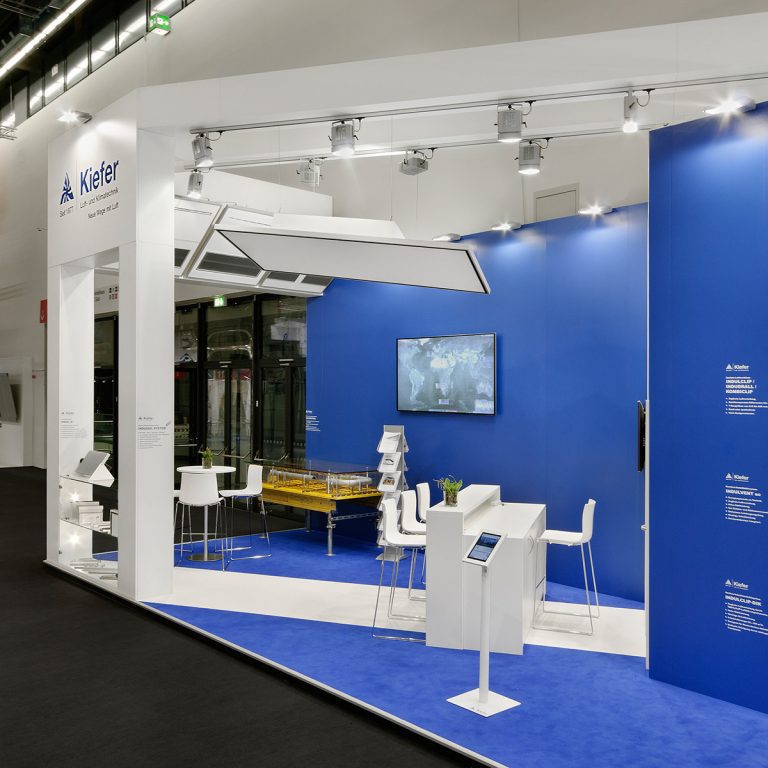 Messestand: Kiefer Klimatechnik GmbH - Messe: ISH - Messestandort: Frankfurt - Standtyp: Eckstand - Standfläche: 36m²