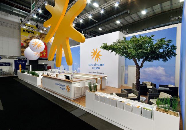Messestand: schauinsland-reisen GmbH - Messe: ITB - Messestandort: Berlin - Standfläche: 171m² - Standtyp: Eckstand rechts