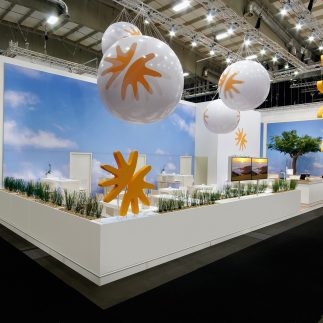 Messestand: schauinsland-reisen GmbH - Messe: ITB - Messestandort: Berlin - Standfläche: 171m² - Standtyp: Eckstand rechts