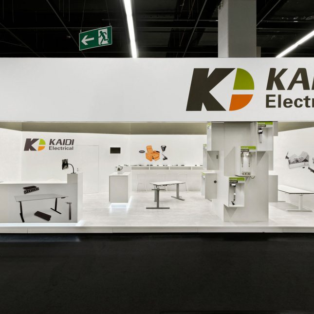 Messestand: Kaidi Electrical Europe GmbH - Messe: Interzum - Messestandort: Köln - Standfläche: 40m² - Stnadtyp: Reihenstand