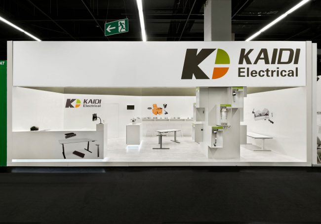 Messestand: Kaidi Electrical Europe GmbH - Messe: Interzum - Messestandort: Köln - Standfläche: 40m² - Stnadtyp: Reihenstand