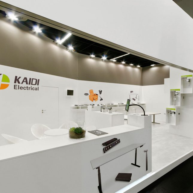 Messestand: Kaidi Electrical Europe GmbH - Messe: Interzum - Messestandort: Köln - Standfläche: 40m² - Stnadtyp: Reihenstand