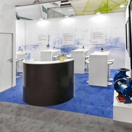 Messestand: A.W. Chesterton Company - Messe: Achema - Messestandort: Frankfurt - Standfläche: 42m² - Standtyp: Reihenstand