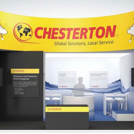 Messestand: A.W. Chesterton Company - Messe: Achema - Messestandort: Frankfurt - Standfläche: 42m² - Standtyp: Reihenstand