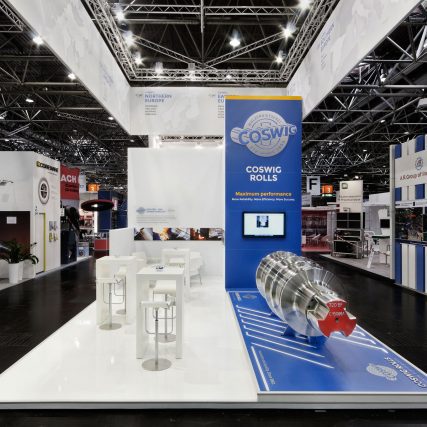 Messestand: Walzengießerei Coswig GmbH - Messe: Metec - Messestandort: Düsseldorf - Standfläche: 40m² - Standtyp: Kopfstand