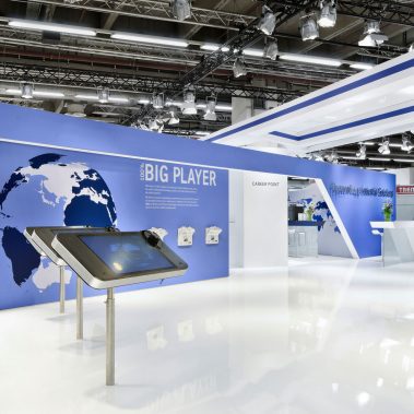 Messestand: thyssenkrupp AG - Messe: Achema - Messestandort: Frankfurt - Standfläche: 338m² - Standtyp: Inselstand