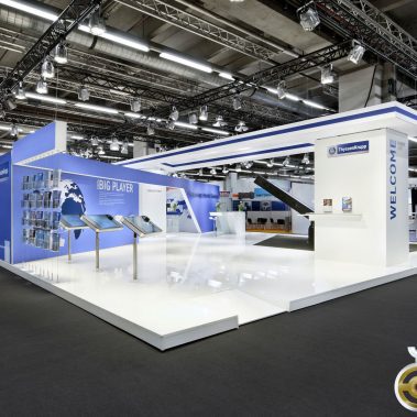Messestand: thyssenkrupp AG - Messe: Achema - Messestandort: Frankfurt - Standfläche: 338m² - Standtyp: Inselstand