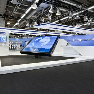 Messestand: thyssenkrupp AG - Messe: Achema - Messestandort: Frankfurt - Standfläche: 338m² - Standtyp: Inselstand