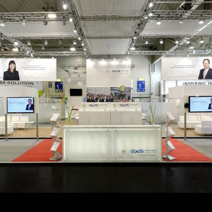 Messestand: GasVersorgung Süddeutschland GmbH (GVS) - Messe: E-World - Messestandort: Essen - Standfläche: 200m² - Standtyp: Inselstand