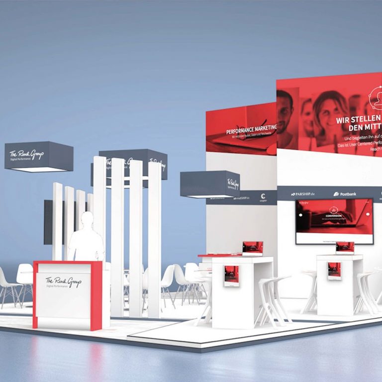 Messestand: The Reach Group GmbH - Messe: dmexco - Messestandort: Köln - 80m² - Kopfstand