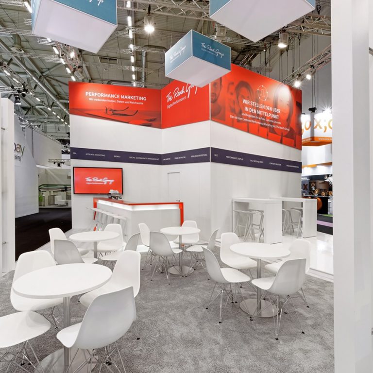 Messestand: The Reach Group GmbH - Messe: dmexco - Messestandort: Köln - 80m² - Kopfstand